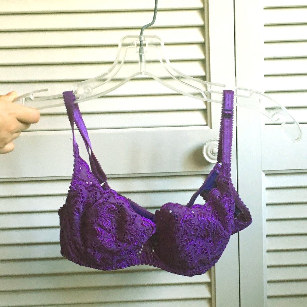 Purple bra